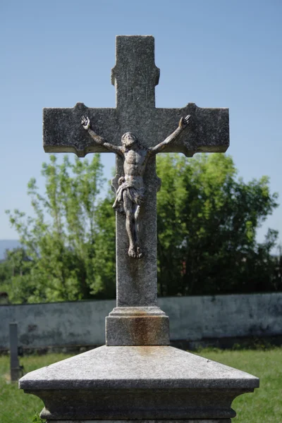 Crucifix and blue sky — Stock Photo, Image