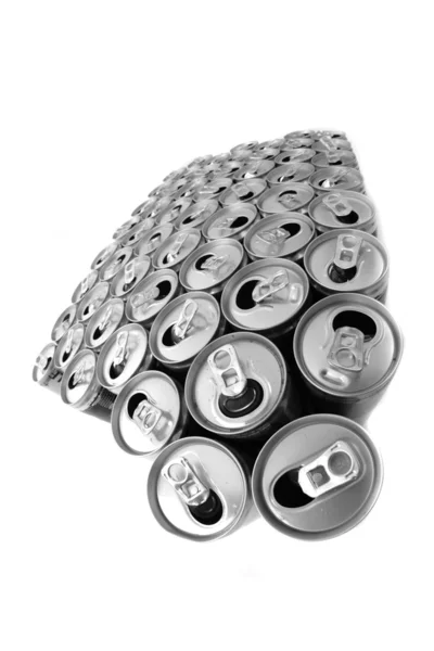 Prázdné plechovky od piva — Stock fotografie