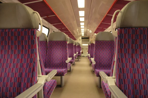 stock image Intercity train interior