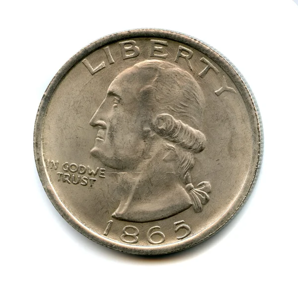 Старая монета США — стоковое фото