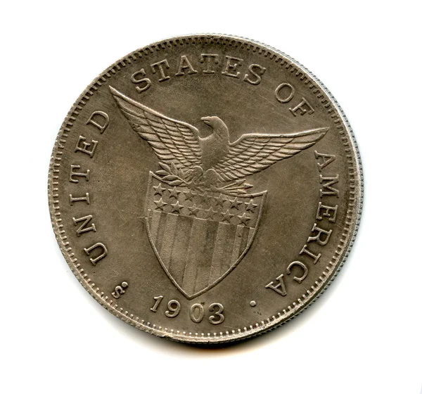 Старая монета США — стоковое фото