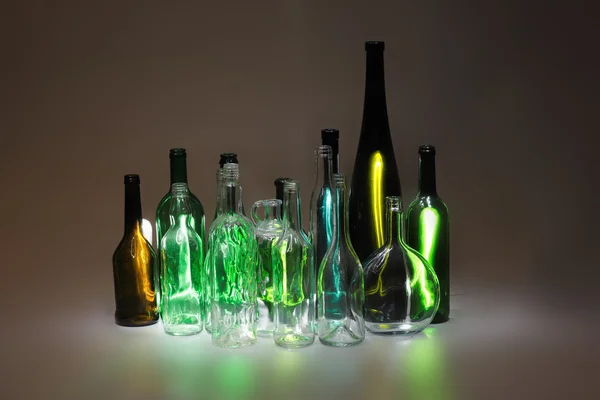 Butelki szklane puste — Zdjęcie stockowe