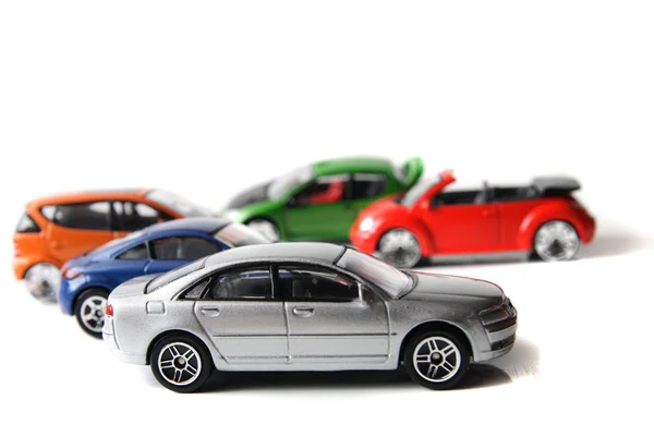 Autospielzeug in Farbe — Stockfoto