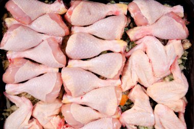 Raw chicken legs clipart