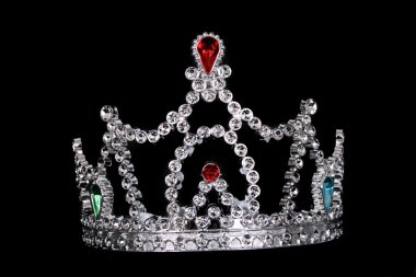 Crown on black background clipart