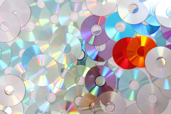 색상 cd 및 dvd — 스톡 사진