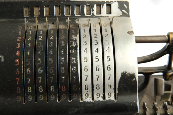 Старый калькулятор — стоковое фото