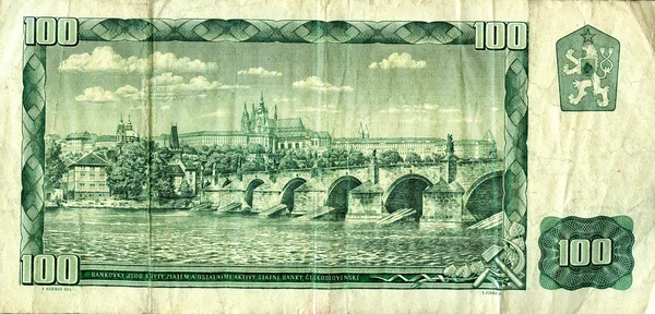 100 чешских крон — стоковое фото