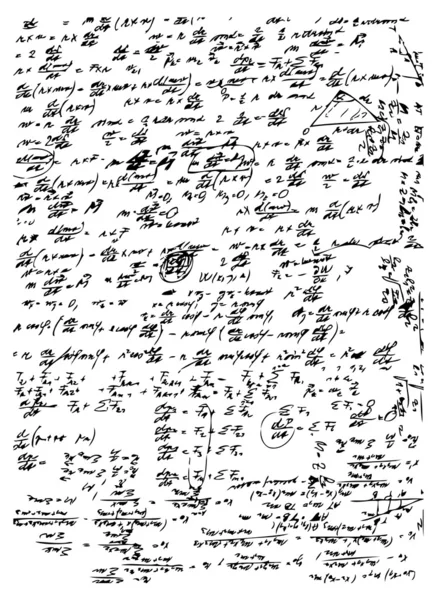 Математические символы и тексты — стоковое фото
