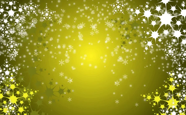 Jul bakgrund med snö flingor — Stockfoto