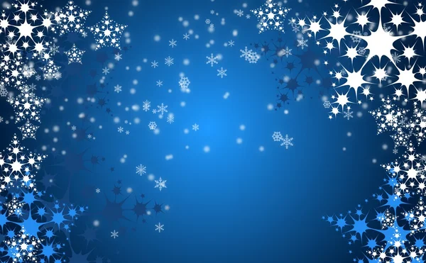 青いクリスマスの背景 — ストック写真