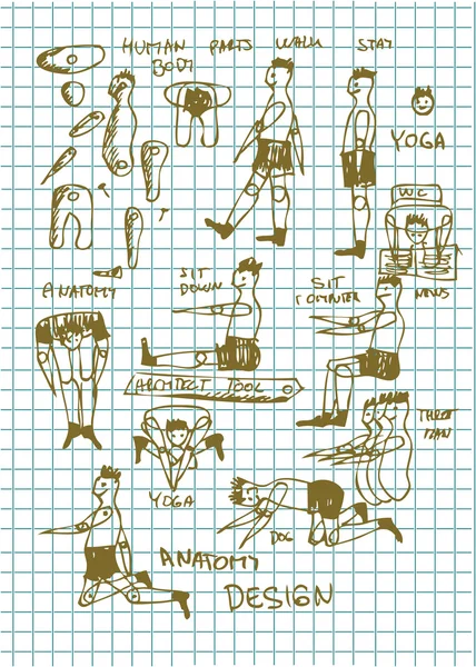 ไอคอนที่วาดด้วยมือ — ภาพเวกเตอร์สต็อก