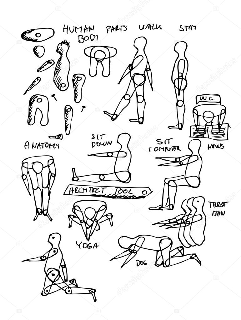 hand drawn figures