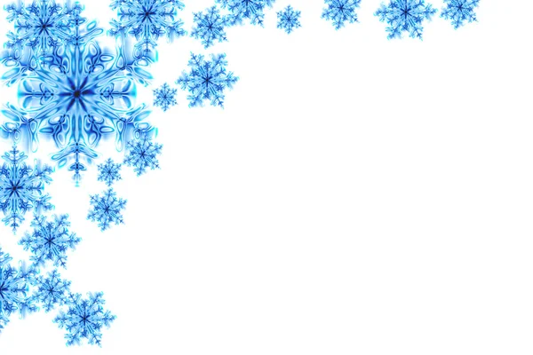 ブルーな雪の背景 — ストック写真