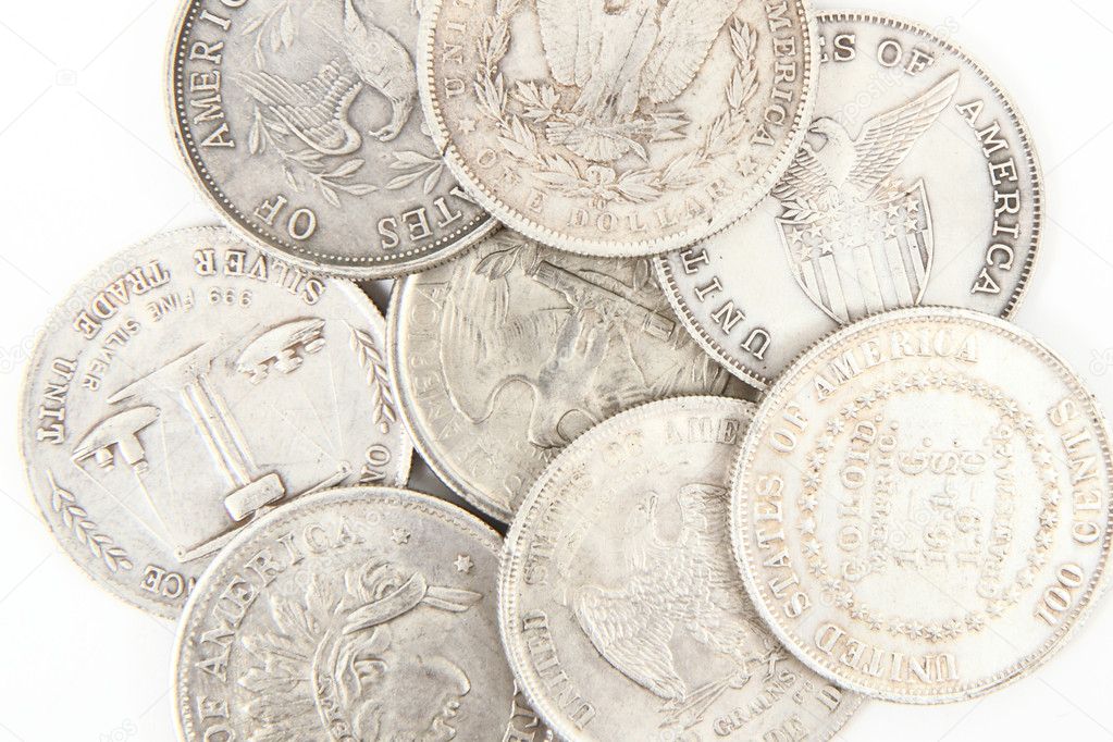 Old silver dollars