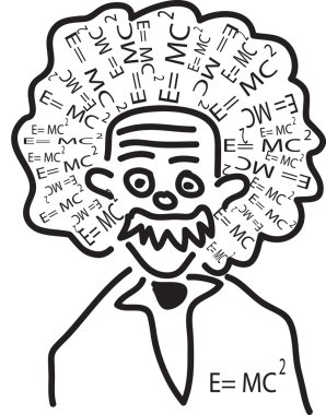 einstein head clipart