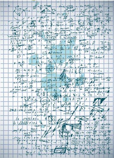 Symboles mathématiques du lycée — Image vectorielle