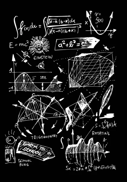 Matematik ve geometri — Stok Vektör