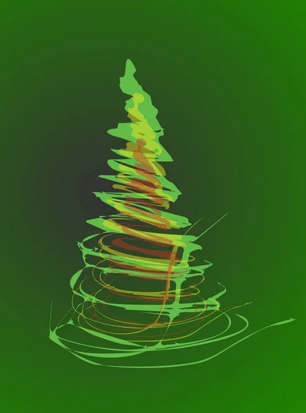 很容易的圣诞树 — 图库矢量图片
