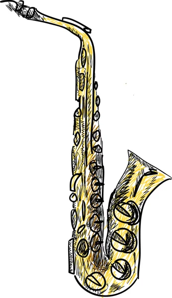Saxophon — Stockvektor