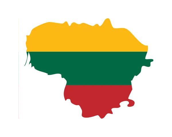 立陶宛地图 — 图库照片
