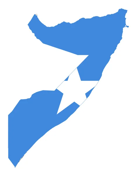 Flaga mapę Somalii — Zdjęcie stockowe
