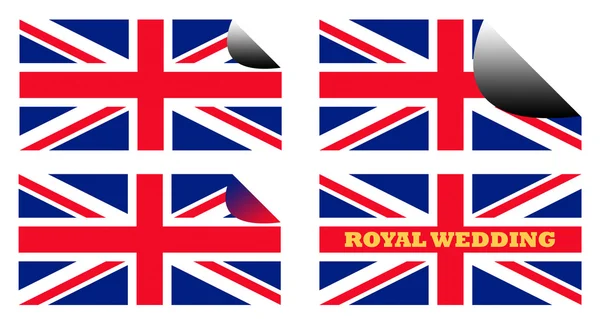 Royal Wedding labels or stickers — Stock Photo, Image