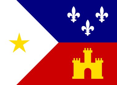 Acadiana flag clipart