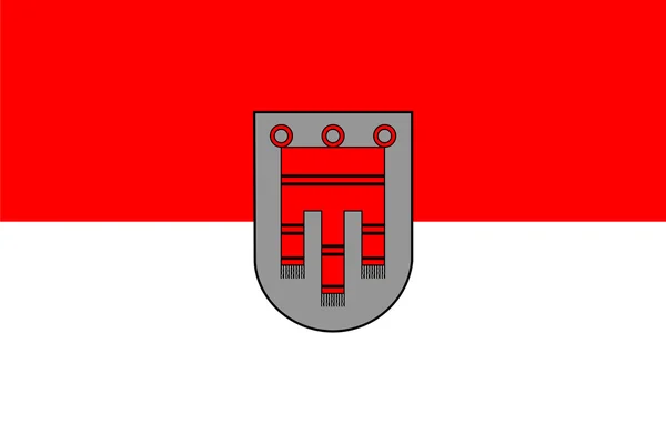 Bandeira do Estado de Vorarlberg da Áustria — Fotografia de Stock