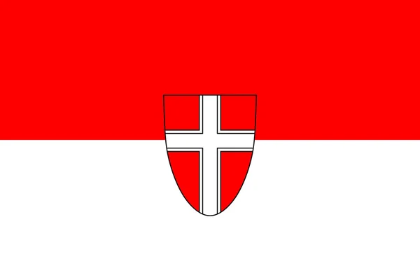 Vienna state flag of Austria — Stock Photo, Image
