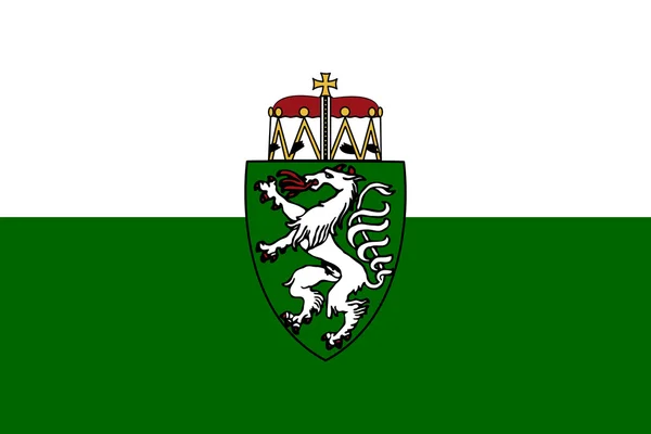 Bandeira do Estado da Estíria ou Steiermark na Áustria — Fotografia de Stock