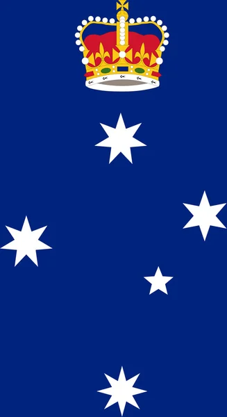 Distintivo statale Victoria — Foto Stock
