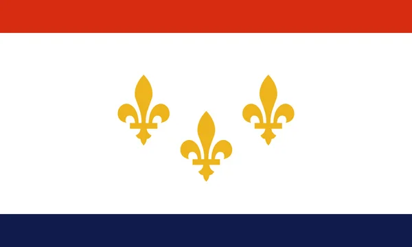 Прапор Нью-Орлеана — стокове фото