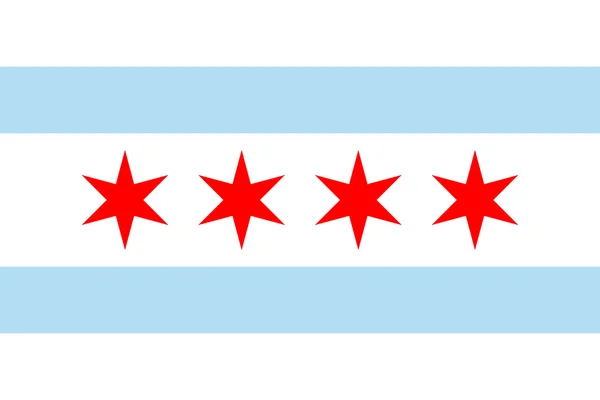 Chicago flagga — Stockfoto