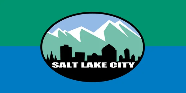 Bandera de ciudad de Salt Lake — Foto de Stock