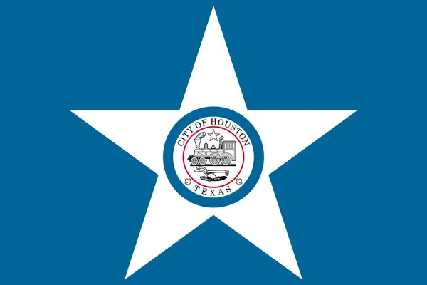 Houston şehir bayrağı — Stok fotoğraf