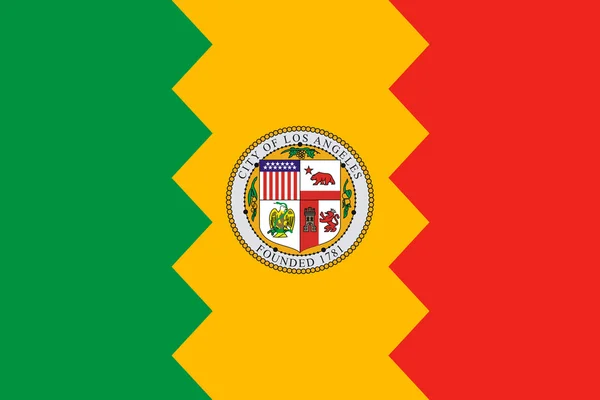 Los anglese şehir bayrağı — Stok fotoğraf
