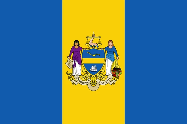 Philadelphia bandeira da cidade — Fotografia de Stock
