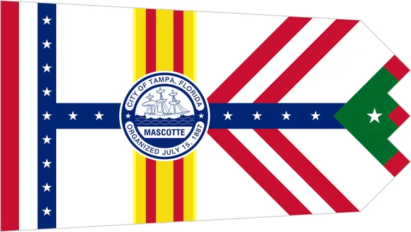 Tampa bandeira da cidade — Fotografia de Stock