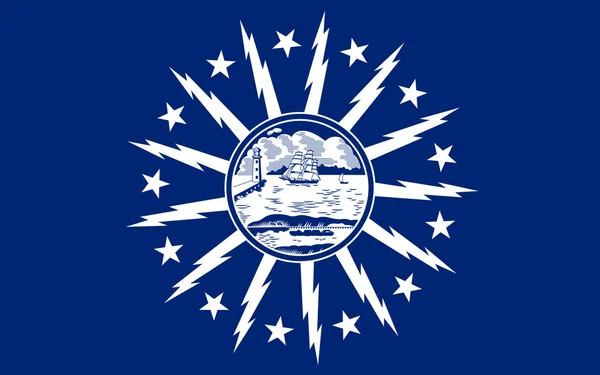 Buffalo városi zászló — Stock Fotó