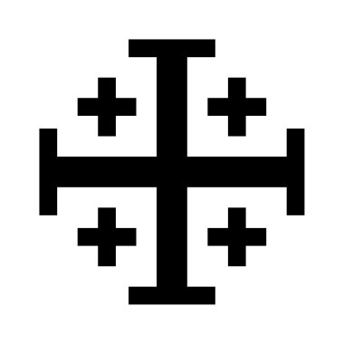 Jerusalem cross clipart