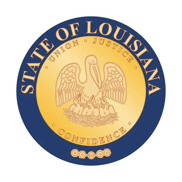 Louisiana stan uszczelki — Zdjęcie stockowe