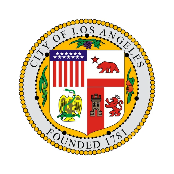 Selo da cidade de Los Angeles — Fotografia de Stock