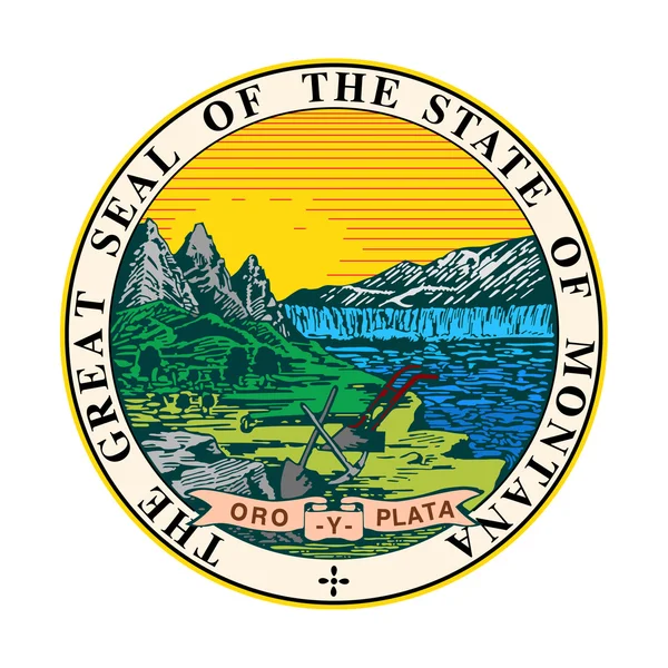 Montana state sigill — Stockfoto