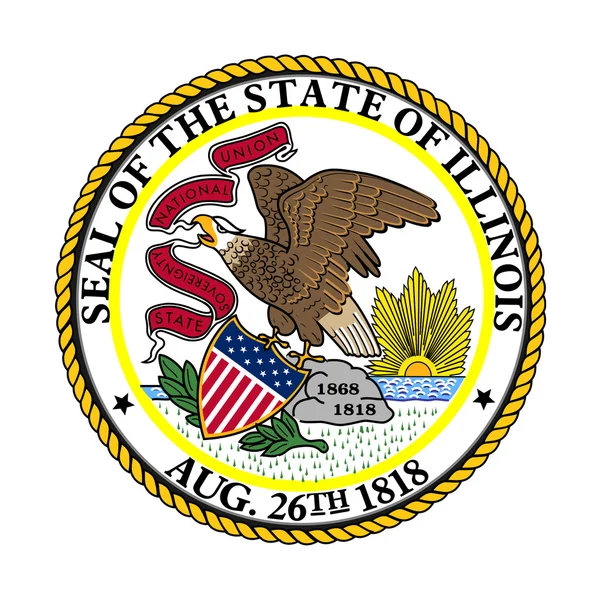 Selo estadual de Illinois — Fotografia de Stock
