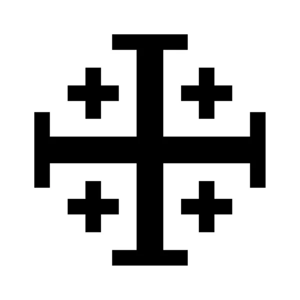 Cruz de Jerusalén Imágenes de stock libres de derechos