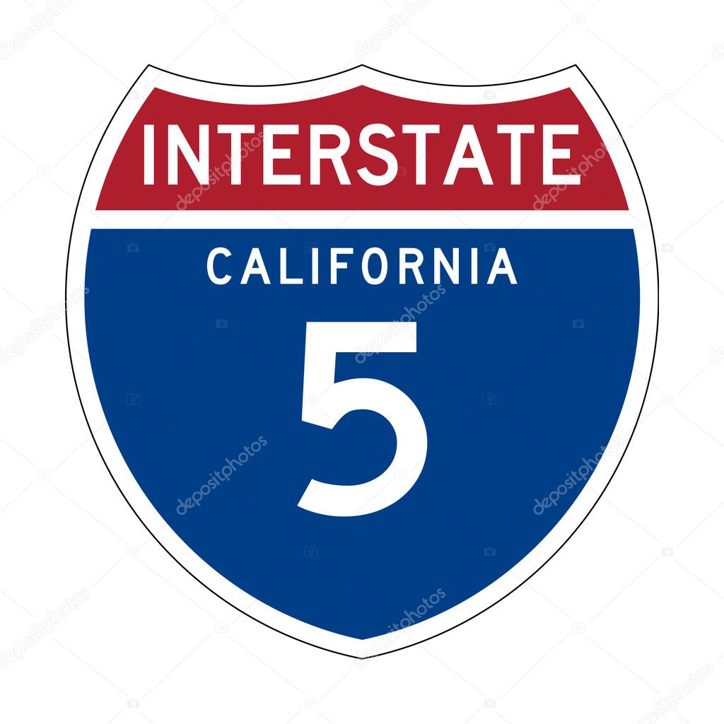 California Interstate Highway sign
