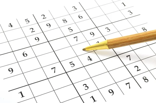 Sudoku-spel — Stockfoto