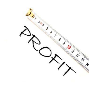 Measuring profit clipart