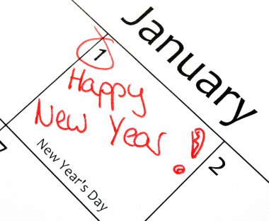 New years resolution clipart